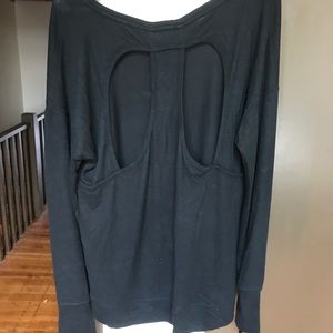 Athleta Open Back Sweatshirt
